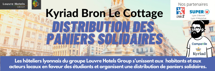 Distribution de paniers solidaires - Kyriad Lyon Bron Le Cottage