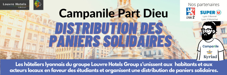 Distribution de paniers solidaires - Campanile Lyon Part Dieu